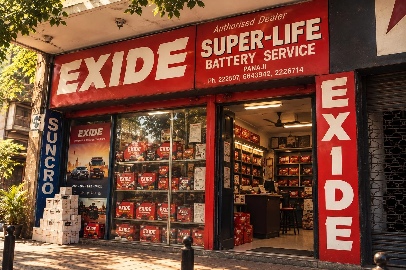 The original Super-Life Battery Service, Panaji