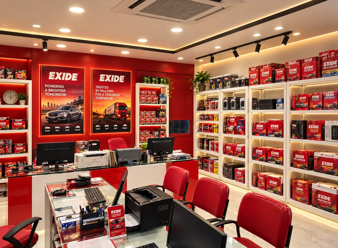 Inside the Super-Life Exide Care store, Panjim